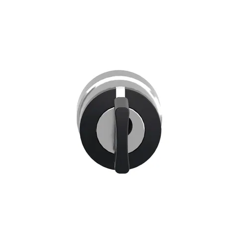 Schneider Electric ZB4BG08 Key switch selector head, Harmony XB4, metal, black, 22mm, key 455, 3 positions, spring return from right to center, key withdrawal left — Schalter & modulare Geräte