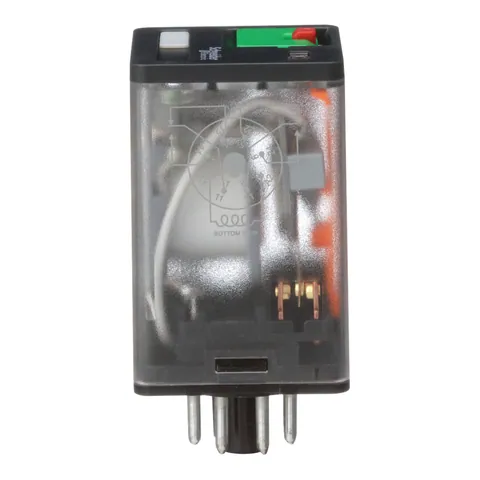 Schneider Electric 750XBXRM4L-240A General purpose relay, SE Relays, 750R, DPDT, 10A, 240VAC, octal terminal 8 pins, LED clear cover, lock push button — Akcesoria ogólne