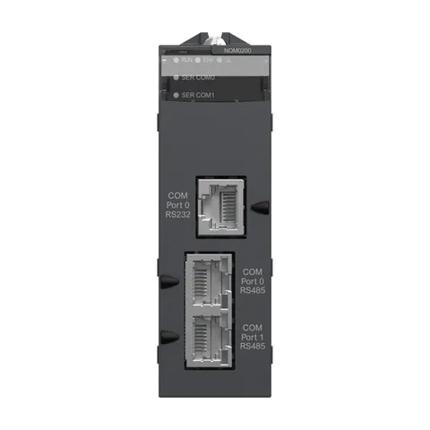 Schneider Electric BMXNOM0200 communication module, Modicon X80, Serial link module, 2 RS485 or 232 ports in Modbus and character mode — Zasilacze i sterowniki mocy