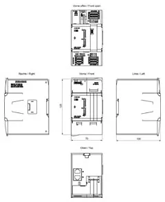 Siemens 6ES7212-1AG50-0XB0 SIMATIC S7-1200 G2: compact CPU 1212C DC/DC/DC; power supply: DC 20.4-...