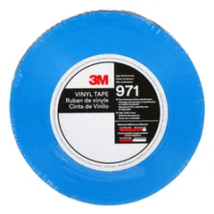 3M 7100253141 Durable Floor Marking Tape 971, Blue, 2 in x 36 yd, 17 mil, 6 Rolls/Case, Individually Wrapped Conveniently Packaged — General Accessories