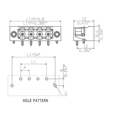 Weidmuller 1150440000 5.08 mm PCB Plug-In Connector, Male Header, 11 Poles, 90° — Accessori generali