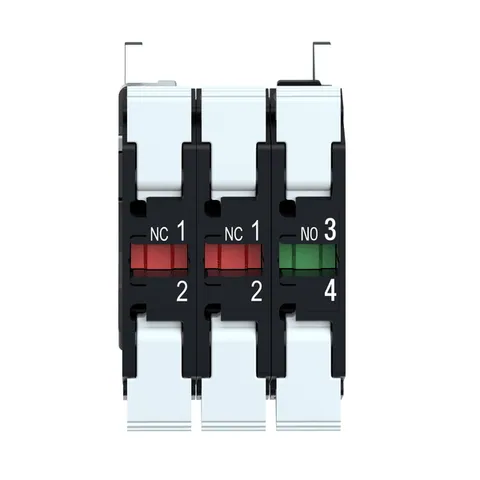 Schneider Electric ZB4BZ141 Single contact block with body fixing collar, Harmony XB4, metal, screw clamp terminal, 1NO+2NC — Switches & Modular Apparatus