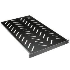 Panduit RSHLF 4-Post Rack Shelf, 1 RU, Steel, Black, 30.5" Depth — Control Cabinets & Enclosures