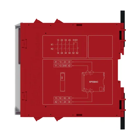 Schneider Electric XPSBAC34AP safety module, Harmony XPS, estop or guard, connected to supply terminals 48 to 240V AC or DC , no inputs, screw — Alimentatori e regolatori di potenza