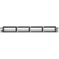 Panduit QPP48HDBL QuickNet™ All Metal Patch Panel, 48 Port, 1 RU, Black — General Accessories
