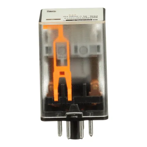 Schneider Electric 8501KPR12P14V14 Plug in relay, Type KP, tubular, 1 HP at 277 VAC, 10A resistive at 120 VAC, DPDT, 2 NO, 2 NC, 24 VAC coil, pilot light — General Accessories