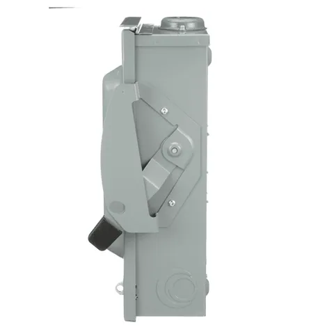 Schneider Electric D223NRB Safety switch, general duty, fusible, 100A, 2 pole, 30hp, 240VAC, NEMA 3R, 3 wire, 1 neutral, bolt on hub provision — General Accessories