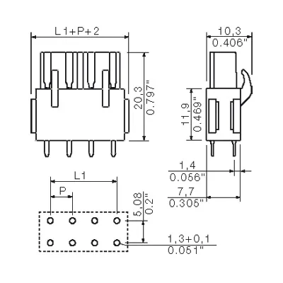 Weidmuller 1682820000 PCB Plug-in Connector BLL 5.08/11/180B 3.2SN OR BX — Accessori generali