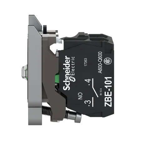 Schneider Electric ZB4BW0B31 Botón LED Schneider Electric Harmony XB4 24V Verde Metal 1 NO — Control e HMI
