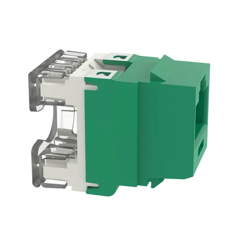 Panduit NKP5E88MGR NetKey Cat 5e Punchdown Jack, Green — Accesorios generales