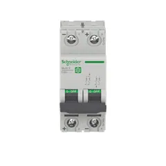 Schneider Electric M9U11220 Miniature Circuit Breaker, Multi9 C60H-DC, 2P, 20A, B Curve, 5kA (UL1077), 6kA (IEC/EN 60947-2) — Interruttori automatici e fusibili
