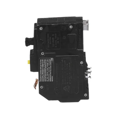 Schneider Electric QO260GFI Mini circuit breaker, QO, 60A, 2 pole, 120/240VAC, 10kA, 6mA grd fault A, pigtail, plug in mount — Accesorios generales