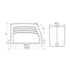 Weidmuller 1787050000 HDC Enclosure, Size 6, IP65 Protection — General Accessories