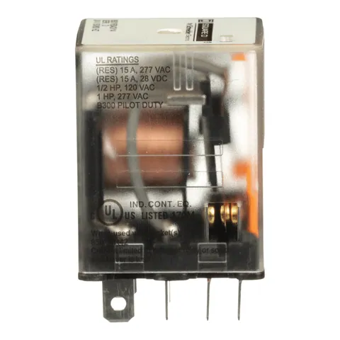 Schneider Electric 8501RS42V14 Miniature Relay, Harmony 8501R, SPDT, 8 blades, coil, 15A resistive at 120V AC, 1HP at 277V AC, 24V AC, 2NO + 2NC — General Accessories
