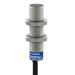 Schneider Electric XS612B1MBL2 Inductive proximity sensors XS, inductive sensor XS6 M12, L54mm, brass, Sn4mm, 24...240VAC/DC, cable 2 m — Proximity & Inductive Sensors