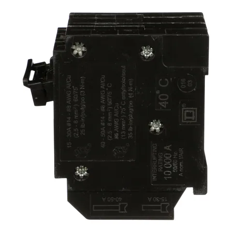 Schneider Electric HOMT220230 Quad tandem circuit breaker, Homeline, 1 x 2 pole at 20A, 1 x 2 pole at 30A, 120/240 V, 10kA AIR, plug in, UL — General Accessories