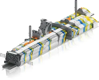 ABB 1SNK505210R0000 ZS4-D2 Screw Clamp Terminal Block - Double Deck - Grey — General Accessories