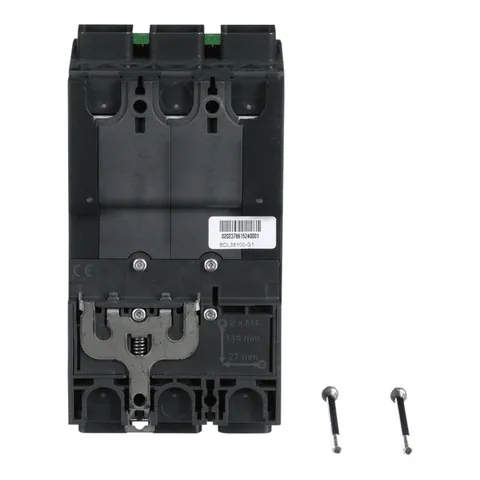 Schneider Electric BDL36100 Circuit breaker, PowerPacT B, 100A, 3 pole, 600Y/347VAC, 14kA, lugs, thermal magnetic, 80% — Accesorios generales