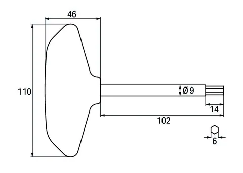 Wago 855-8000 Allen wrench; with a partially insulated shaft — Hand- & Elektrowerkzeuge