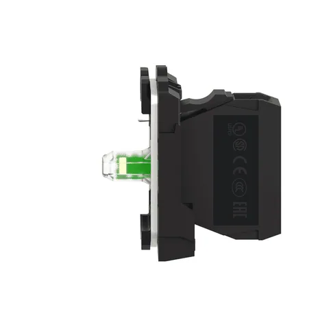 Schneider Electric ZB5AVM1 Complete body light block assembly, Harmony XB5, plastic, universal LED, body fixing collar, 230...240V AC — Switches & Modular Apparatus