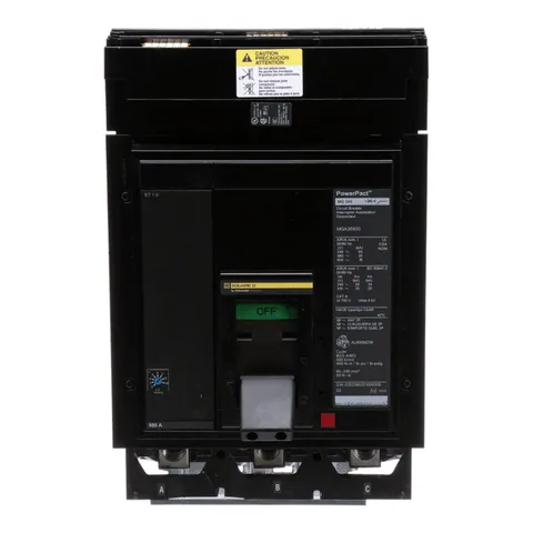 Schneider Electric MGA36500 Circuit breaker, PowerPacT M, 500A, 3 pole, 600VAC, 18kA, I-Line, ET 1.0, 80%, ABC — Accesorios generales