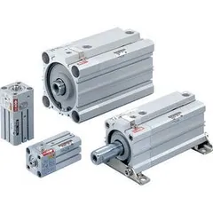 SMC CDLQD40-75DCM-B CDLQ Compact Cylinder, Double Acting, Single Rod, With Lock — Cilindri pneumatici e idraulici