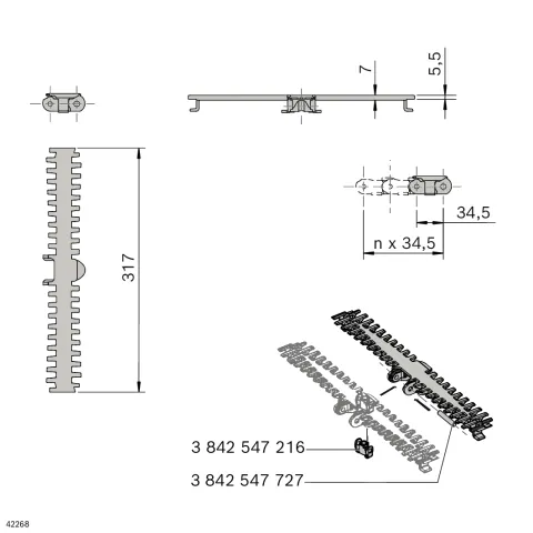3842996491 Bosch Rexroth, Catene e catene a rulli