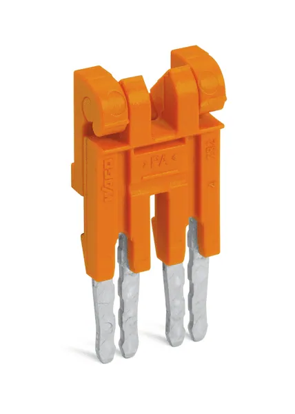 Wago 282-432/100-000 Jumper; 2-way; insulated; orange — Bornas de conexión / regletas