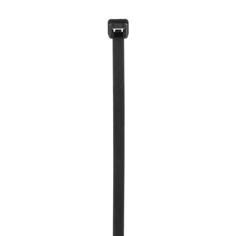 Panduit PLT3S-M0 Pan-Ty® PLT3S-M0 Cable Tie, Black, UV PA6.6, 11.5"L, 50lb, PK1000 — Connectors & Plugs
