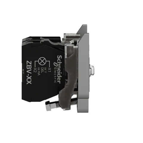 Schneider Electric ZB4BW0B12 Complete body contact assembly and light block, 1NC, 24V, universal LED — Control e HMI