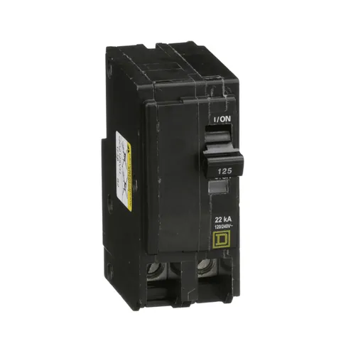 Schneider Electric QO2125VH Mini circuit breaker, QO, 125A, 2 pole, 120/240VAC, 22kA, plug in mount — General Accessories