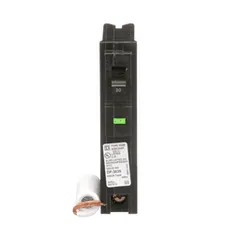 Schneider Electric HOM120AFI Mini circuit breaker, Homeline, 20A, 1 pole, 120VAC, 10kA AIR, ARC fault, pigtail neutral, plug in, UL — Accessori generali