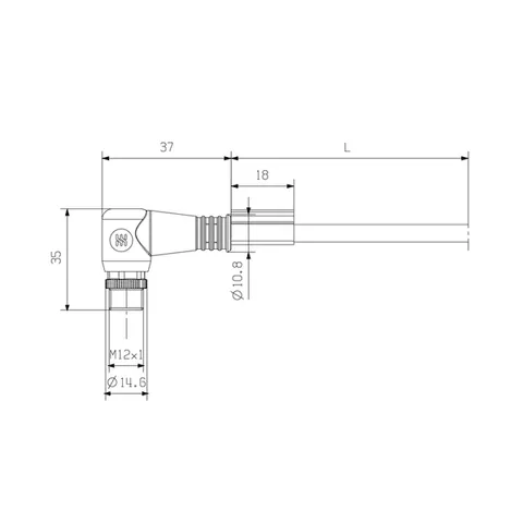 Weidmuller 1906310300 SAIL-M12WM12W-4-3.0U — Industrial Cables & Wires