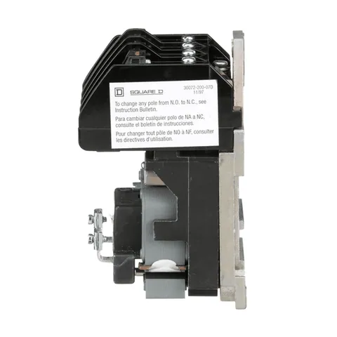 Schneider Electric 8903LO40V02 Contactor, Type L, multipole lighting, electrically held, 30A, 4 pole, 600V, 110/120VAC 50/60Hz coil, open style — General Accessories
