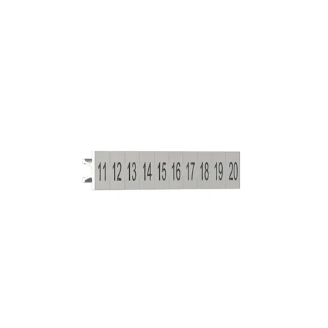 Schneider Electric SSDZLN2 Clip in Legends, Harmony, for SSD relays, numbered strip (11 to 20) — General Accessories