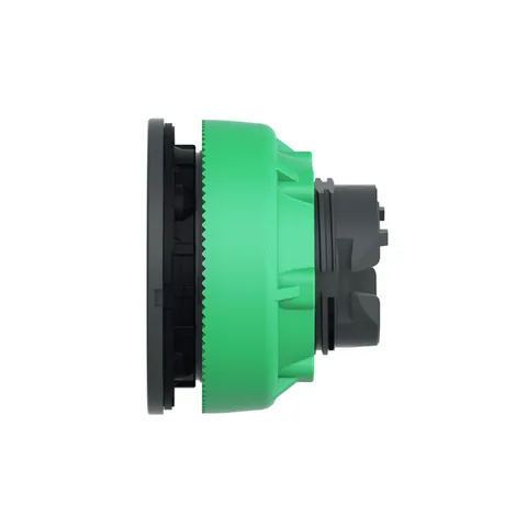 Schneider Electric ZB5FV033 Head for pilot light, Harmony XB5, antimicrobial, plastic, green, 30mm, universal LED, plain lens — General Accessories