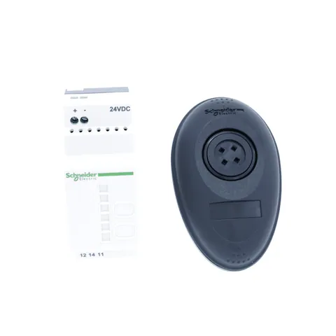 Schneider Electric XB5RMB03 Pack with 1 wireless and batteryless push button +1 non configurable receiver + 1 set of caps, Harmony XB5, plastic, 22mm, 24V DC — Switches & Modular Apparatus
