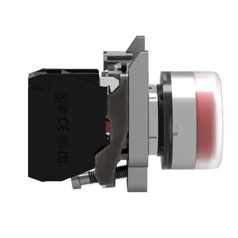 Schneider Electric XB4BP42 Harmony XB4 Metal Projecting Push Button, Red, 22mm Spring Return — Switches & Modular Apparatus