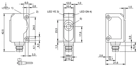 Balluff BUS004K Proximity Sensor with IO-Link — Ultrasonic & Capacitive Sensors
