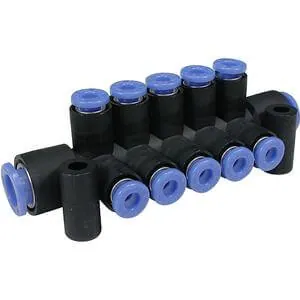 SMC KM12-06-02-6 KM, One-touch Fittings Manifold Series, KM12-06-02-6 — Bloques de válvulas y colectores