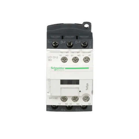 Schneider Electric LC1D12BD IEC Contactor, TeSys Deca, 12A, 7.5HP at 480VAC — Electrónica y PCB