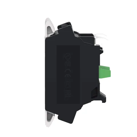 Schneider Electric ZBE1015 Single contact block Harmony XB4, silver alloy, spring clamp terminal, 1NO — Control & HMI