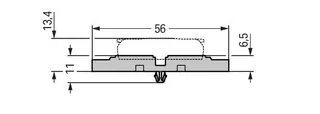 Wago 221-2535 Mounting carrier; 5-way; for inline splicing connector with lever; with snap-in mounting foot; gray — Terminal Blocks