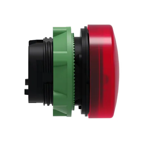 Schneider Electric ZB5AV043 Head for pilot light, Harmony XB5, plastic, red, 22mm, universal LED, plain lens — Switches & Modular Apparatus