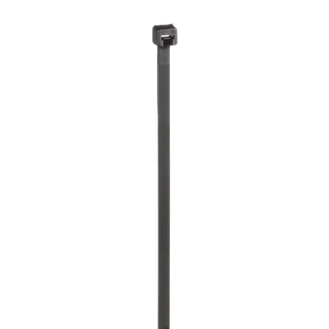 Panduit PLT2I-C0 Pan-Ty® PLT2I-C0 Cable Tie, Black, UV PA6.6, 8"L, 40lb, PK100 — Connectors & Plugs