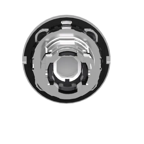 Schneider Electric ZB4FV013 Head for pilot light, Harmony XB4, flush mounted, white, 30mm, with plain lens, universal LED — Control & HMI