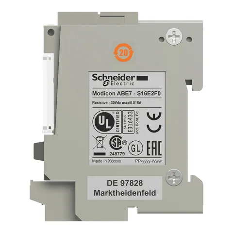 Schneider Electric ABE7S16E2F0 sub-base - soldered solid state output relay ABE7 - 16 inputs - 115 V AC — PLCs