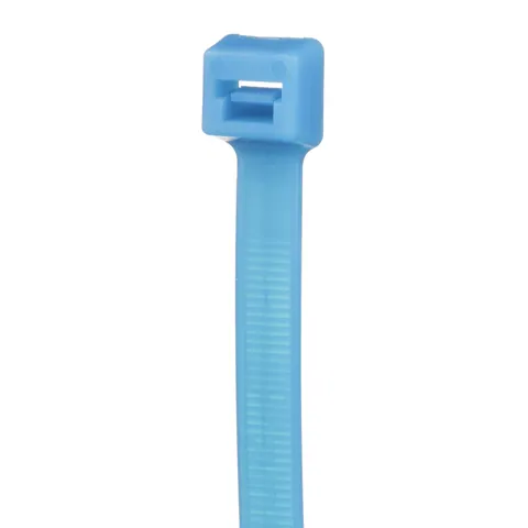 Panduit PLT3H-L76 Pan-Ty® PLT3H-L76 Cable Tie, Aqua, Tefzel, UV, High Heat, 11.5"L, 120lb, PK50 — Connectors & Plugs