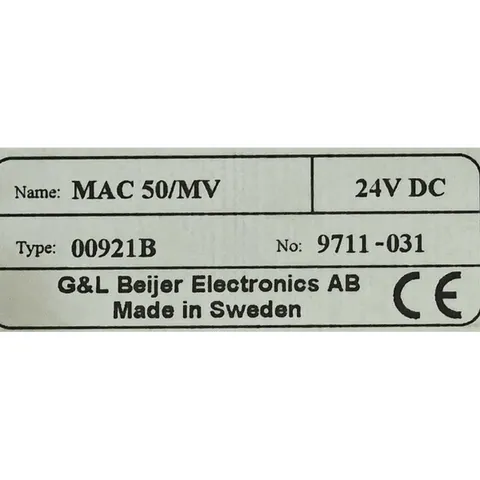 Beijer MAC 50/MV MAC 50/MV HMI Panel, 4x16 Text Display, 24V DC, Fiber Housing, Industrial Use — HMIs & Industrie-PCs